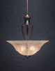 Toltec Lighting - 567-DG-53818 - Three Light Pendant - Zilo - Dark Granite