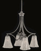 Toltec Lighting - 568-GP-729 - Four Light Chandelier - Zilo - Graphite