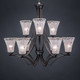 Toltec Lighting - 569-DG-721 - Nine Light Chandelier - Zilo - Dark Granite