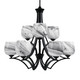 Toltec Lighting - 569-MB-4819 - Nine Light Chandelier - Zilo - Matte Black