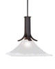 Toltec Lighting - 570-DG-661 - One Light Pendant - Apollo - Dark Granite
