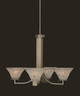 Toltec Lighting - 574-GP-751 - Four Light Chandelier - Apollo - Graphite