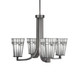 Toltec Lighting - 574-GP-9554 - Four Light Chandelier - Apollo - Graphite