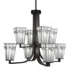 Toltec Lighting - 578-DG-9554 - Eight Light Chandelier - Apollo - Dark Granite
