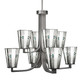 Toltec Lighting - 578-GP-9534 - Eight Light Chandelier - Apollo - Graphite