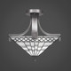Toltec Lighting - 579-GP-9102 - Two Light Semi-Flush Mount - Apollo - Graphite