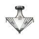 Toltec Lighting - 579-GP-9532 - Two Light Semi-Flush Mount - Apollo - Graphite