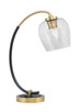 Toltec Lighting - 57-MBNAB-4812 - One Light Desk Lamp - Desk Lamps - Matte Black & New Age Brass