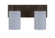 Toltec Lighting - 582-DG-4062 - Two Light Bath Bar - Apollo - Dark Granite