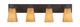 Toltec Lighting - 584-DG-670 - Four Light Bath Bar - Apollo - Dark Granite