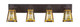 Toltec Lighting - 584-DG-9864 - Four Light Bath Bar - Apollo - Dark Granite