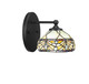 Toltec Lighting - 5911-MB-9485 - One Light Wall Sconce - Capri - Matte Black