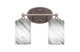 Toltec Lighting - 5912-BN-3009 - Two Light Bath Bar - Capri - Brushed Nickel