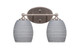Toltec Lighting - 5912-BN-4022 - Two Light Bath Bar - Capri - Brushed Nickel