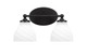 Toltec Lighting - 5912-MB-4761 - Two Light Bath Bar - Capri - Matte Black