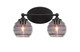 Toltec Lighting - 5912-MB-5112 - Two Light Bath Bar - Capri - Matte Black