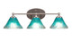 Toltec Lighting - 5913-BN-458 - Three Light Bath Bar - Capri - Brushed Nickel