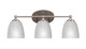 Toltec Lighting - 5913-BN-500 - Three Light Bath Bar - Capri - Brushed Nickel