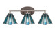 Toltec Lighting - 5913-BN-9325 - Three Light Bath Bar - Capri - Brushed Nickel