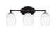 Toltec Lighting - 5913-MB-4021 - Three Light Bath Bar - Capri - Matte Black