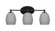 Toltec Lighting - 5913-MB-4022 - Three Light Bath Bar - Capri - Matte Black