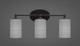 Toltec Lighting - 5913-MB-4062 - Three Light Bath Bar - Capri - Matte Black