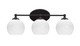 Toltec Lighting - 5913-MB-4101 - Three Light Bath Bar - Capri - Matte Black