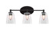 Toltec Lighting - 5913-MB-461 - Three Light Bath Bar - Capri - Matte Black