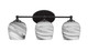 Toltec Lighting - 5913-MB-4819 - Three Light Bath Bar - Capri - Matte Black