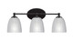 Toltec Lighting - 5913-MB-500 - Three Light Bath Bar - Capri - Matte Black