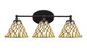 Toltec Lighting - 5913-MB-9115 - Three Light Bath Bar - Capri - Matte Black