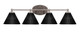 Toltec Lighting - 5914-BN-4059 - Four Light Bath Bar - Capri - Brushed Nickel