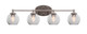Toltec Lighting - 5914-BN-4102 - Four Light Bath Bar - Capri - Brushed Nickel