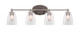 Toltec Lighting - 5914-BN-461 - Four Light Bath Bar - Capri - Brushed Nickel