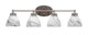 Toltec Lighting - 5914-BN-4769 - Four Light Bath Bar - Capri - Brushed Nickel