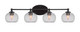 Toltec Lighting - 5914-MB-202 - Four Light Bath Bar - Capri - Matte Black