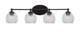 Toltec Lighting - 5914-MB-4100 - Four Light Bath Bar - Capri - Matte Black