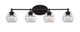 Toltec Lighting - 5914-MB-5110 - Four Light Bath Bar - Capri - Matte Black