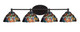 Toltec Lighting - 5914-MB-9955 - Four Light Bath Bar - Capri - Matte Black