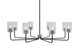 Toltec Lighting - 6208-MBNAB-3002 - Eight Light Chandelier - Sandia - Matte Black & New Age Brass