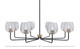 Toltec Lighting - 6208-MBNAB-4812 - Eight Light Chandelier - Sandia - Matte Black & New Age Brass