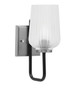 Toltec Lighting - 6221-MBGP-4250 - One Light Wall Sconce - Sandia - Matte Black & Graphite