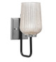 Toltec Lighting - 6221-MBGP-4253 - One Light Wall Sconce - Sandia - Matte Black & Graphite