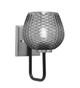 Toltec Lighting - 6221-MBGP-4602 - One Light Wall Sconce - Sandia - Matte Black & Graphite
