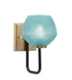 Toltec Lighting - 6221-MBNAB-4625 - One Light Wall Sconce - Sandia - Matte Black & New Age Brass