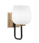 Toltec Lighting - 6221-MBNAB-4811 - One Light Wall Sconce - Sandia - Matte Black & New Age Brass
