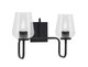 Toltec Lighting - 6222-MB-210 - Two Light Bath Bar - Sandia - Matte Black