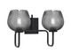 Toltec Lighting - 6222-MB-4602 - Two Light Bath Bar - Sandia - Matte Black