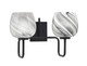 Toltec Lighting - 6222-MB-4819 - Two Light Bath Bar - Sandia - Matte Black