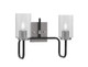 Toltec Lighting - 6222-MBGP-3002 - Two Light Bath Bar - Sandia - Matte Black & Graphite